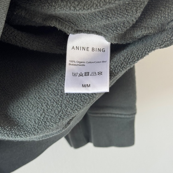ANINE BING NYC Green Hoodie M - Picture 7 of 7
